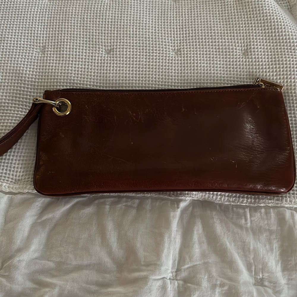 Hobo brown wristlet